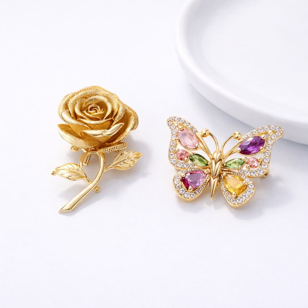 Золотая брошь