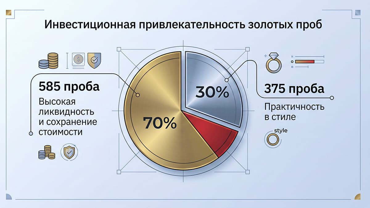 Чем золото 375 отличается от 585 пробы: полный гид по выбору